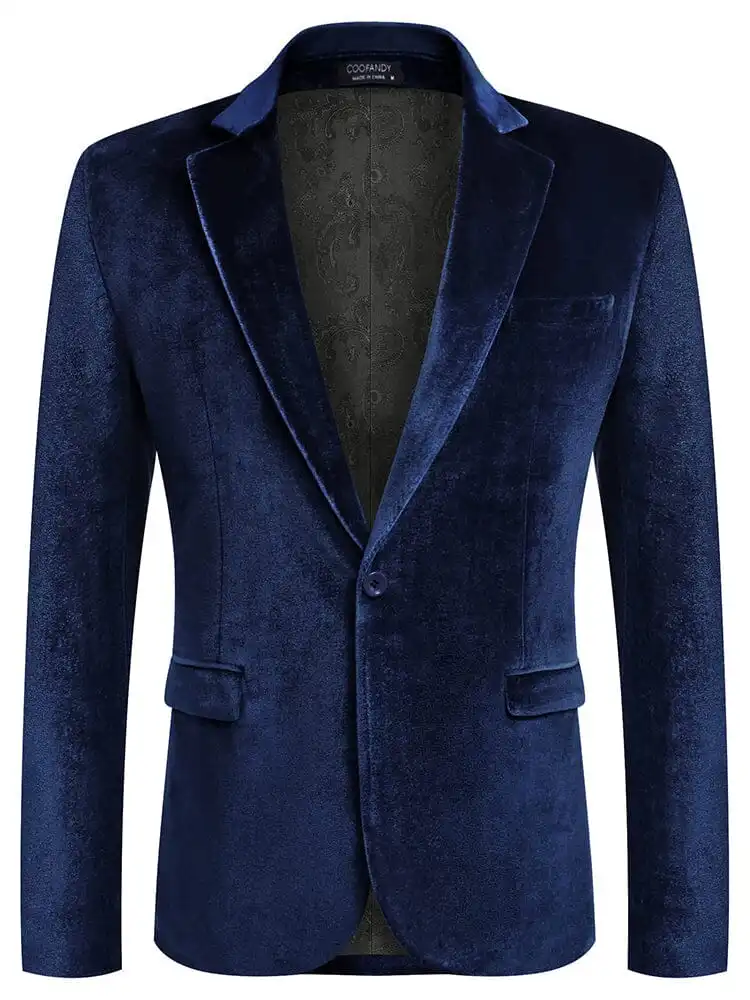 Luxury Velvet Blazer Jacket