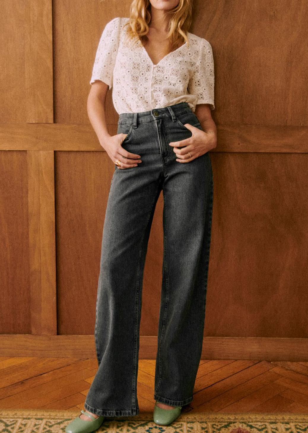 High Waist Straight Jeans