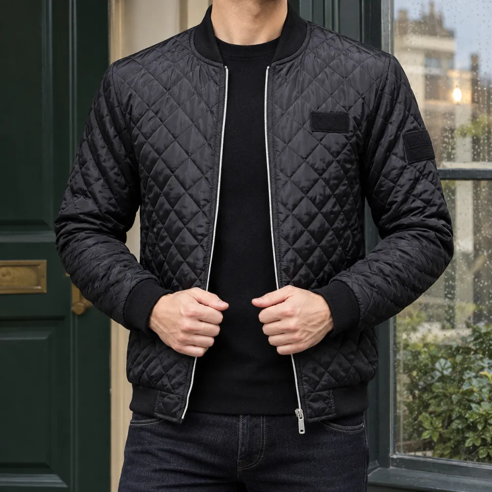 Quilted Cotton-Blend Jacket