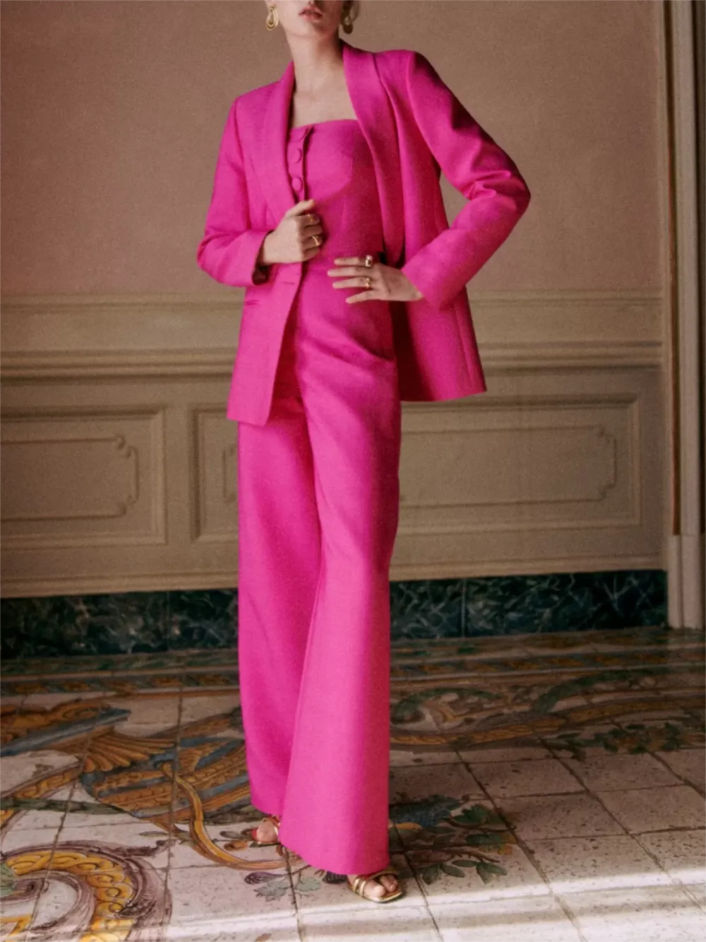 Pink Tailored Blazer