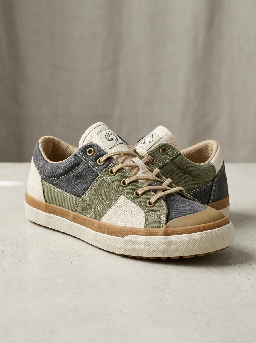 Relaxed Graphic Silhouette Men's Canvas Shoes