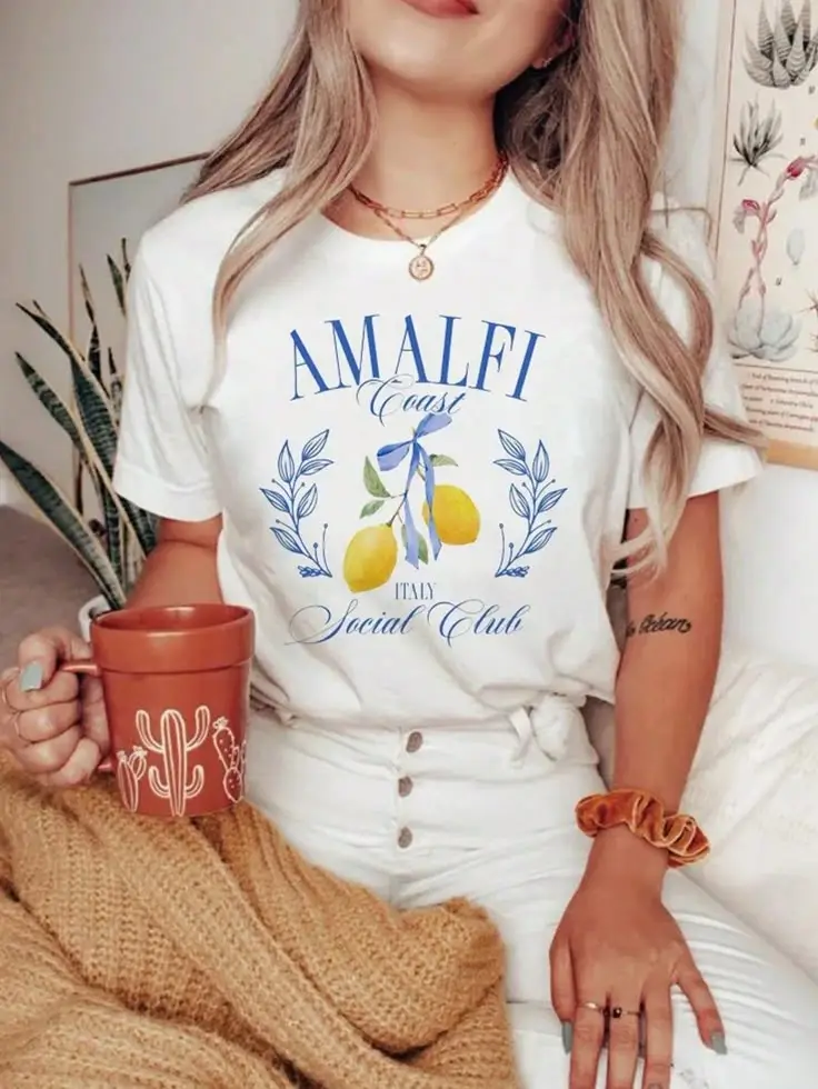 Coastal Postcard Cotton Tee