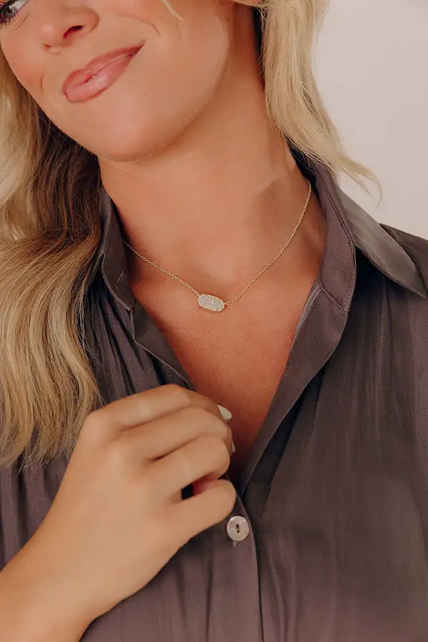 Delicate Station Pendant Necklace