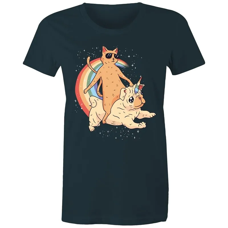 Cat Unicorn Pug T-Shirt
