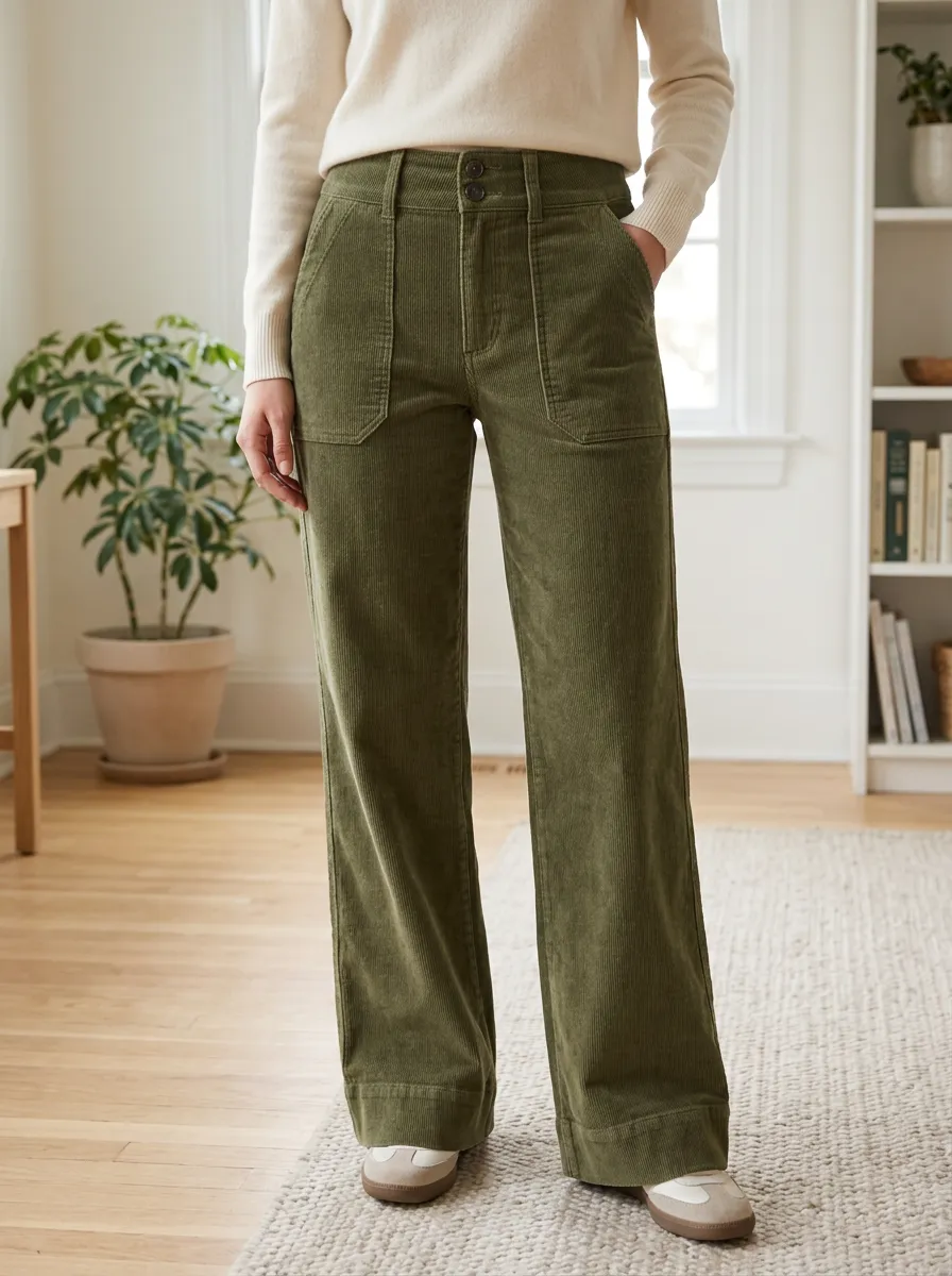 Women's Cedar Wide-Leg Corduroy Pants