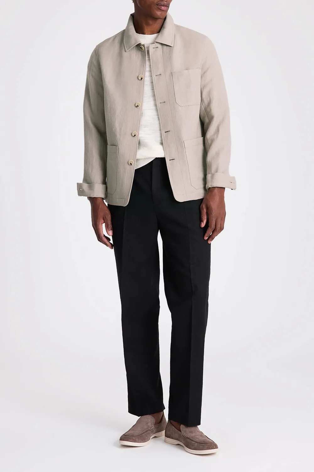 Minimalist Style Breathable Wool Shacket