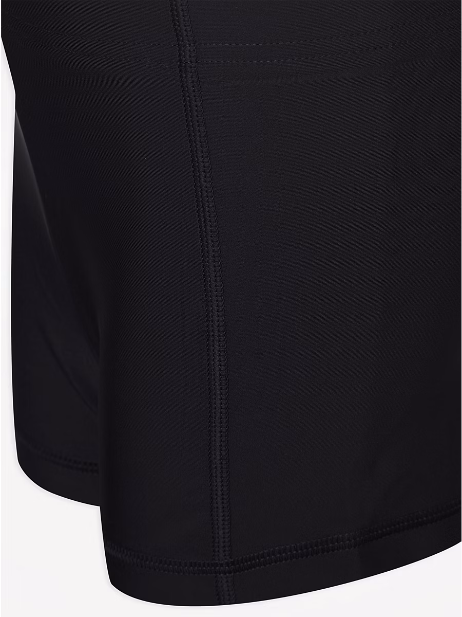 Black Stretch Boys School Swim Trunks detail 2