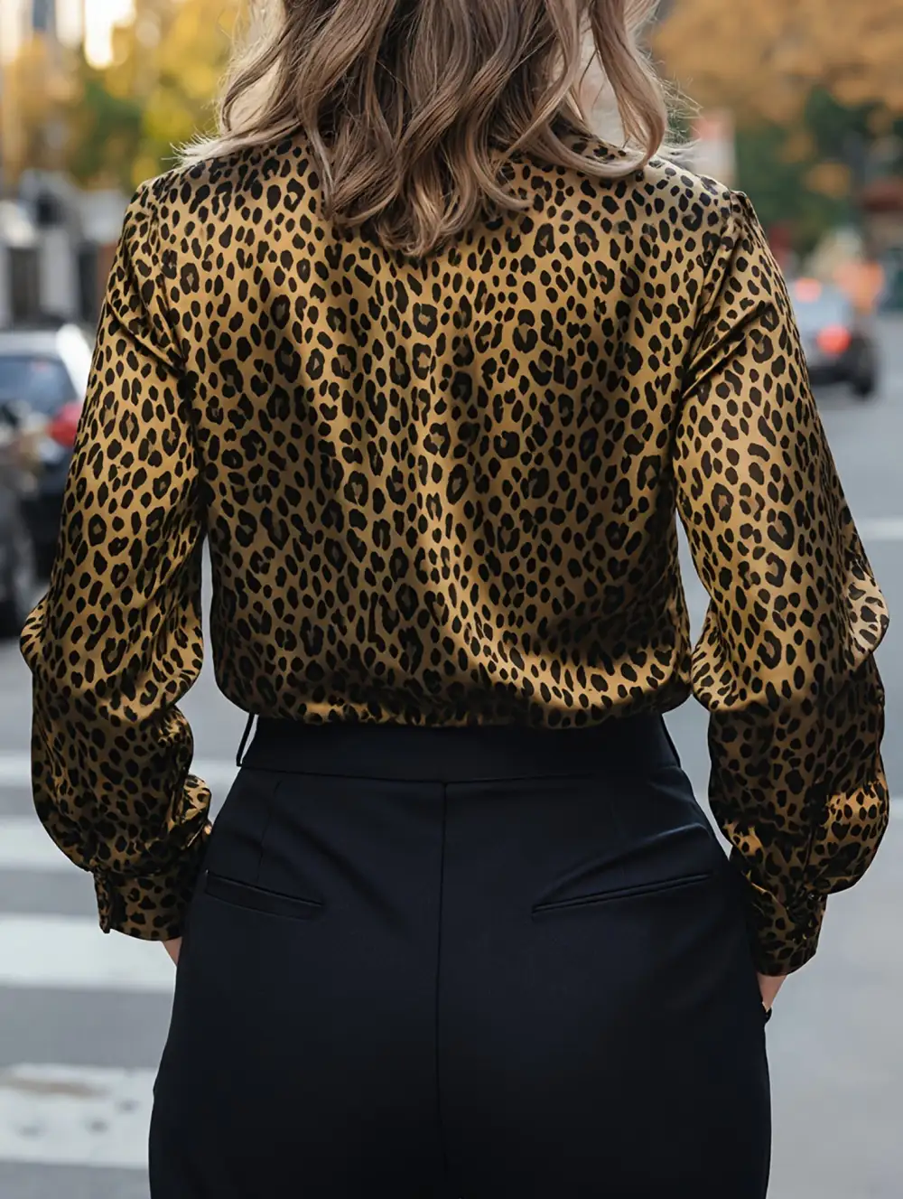A Satin Printed Top