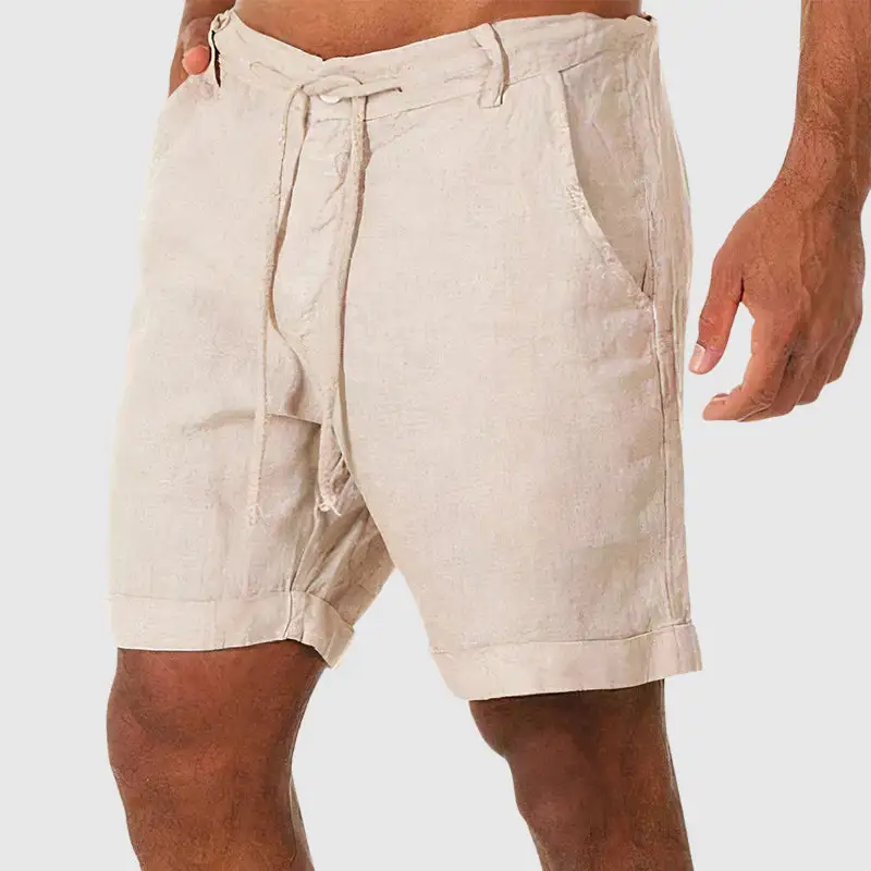 Men's Linen Drawstring Tailored Shorts