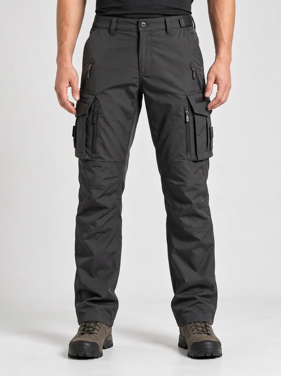 Practical Cargo Pants with Rugged Utility Detail