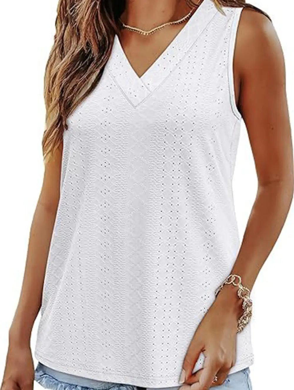 V Neck Loose Vest Top