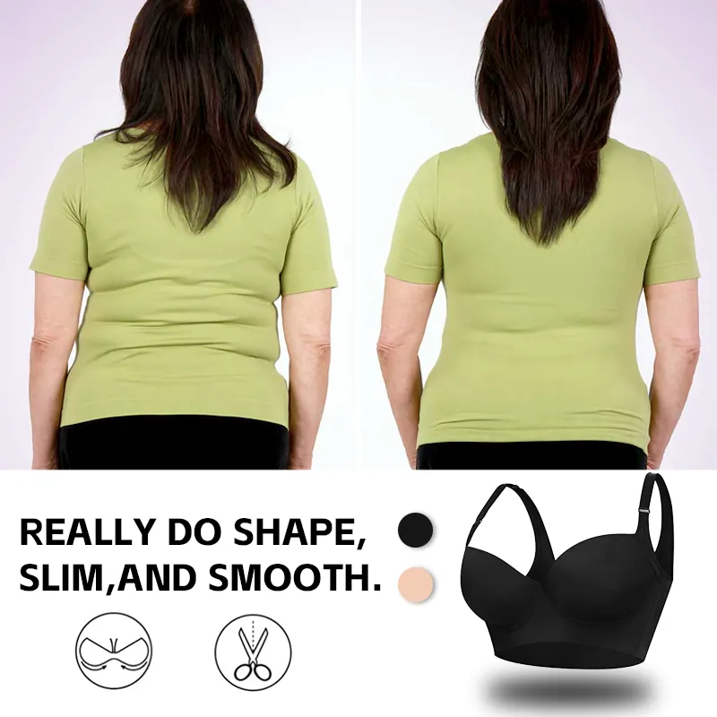 Deep Cup Bra Hide Back Fat With Shapewear Incorporated