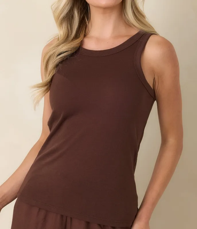 Chocolate Brown Airy Tank