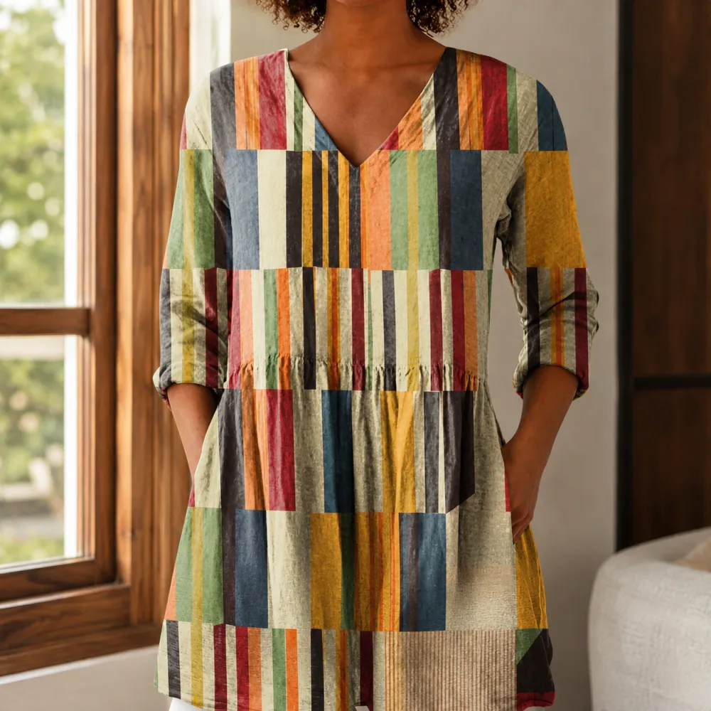 V-Neck Flowing Blouse
