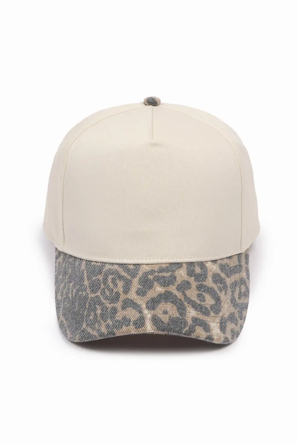 Two Tone Five Panel Washed Panel Baseball Cap