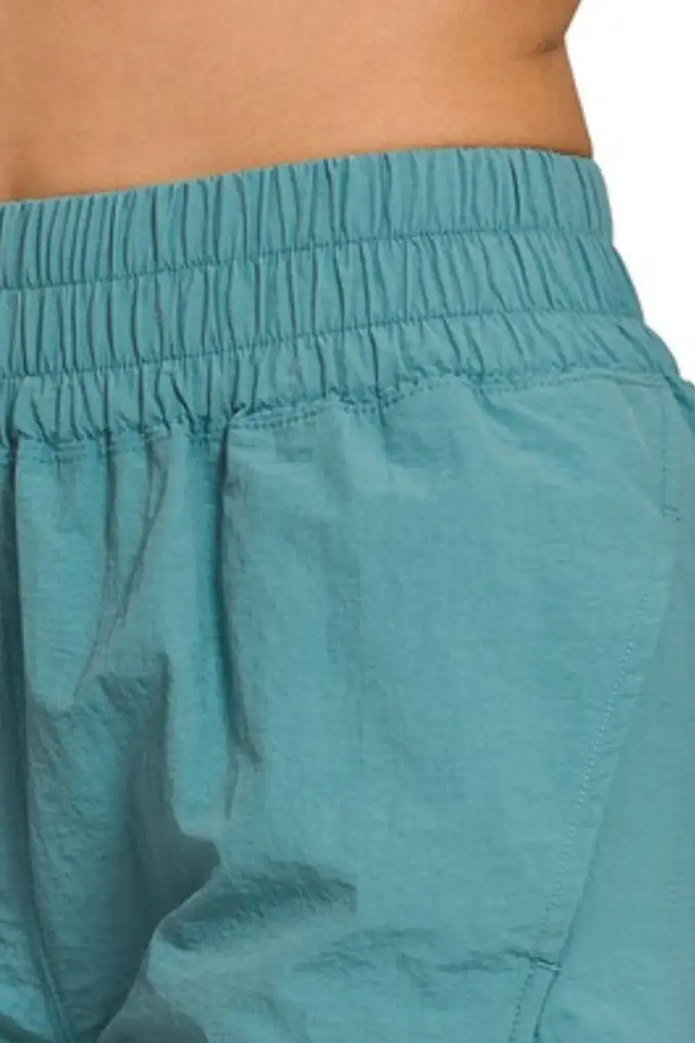 Windbreaker Smocked Waistband Running Shorts