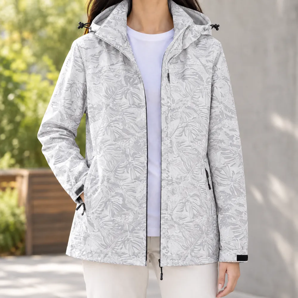 Printed Hooded Jacket