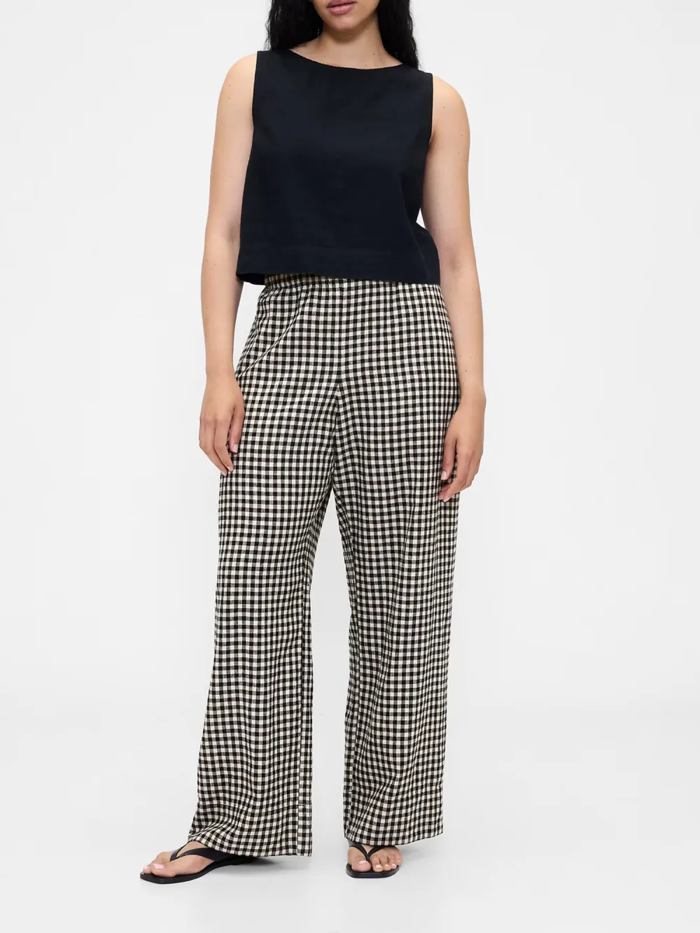 Loose Waist Mesh Trousers