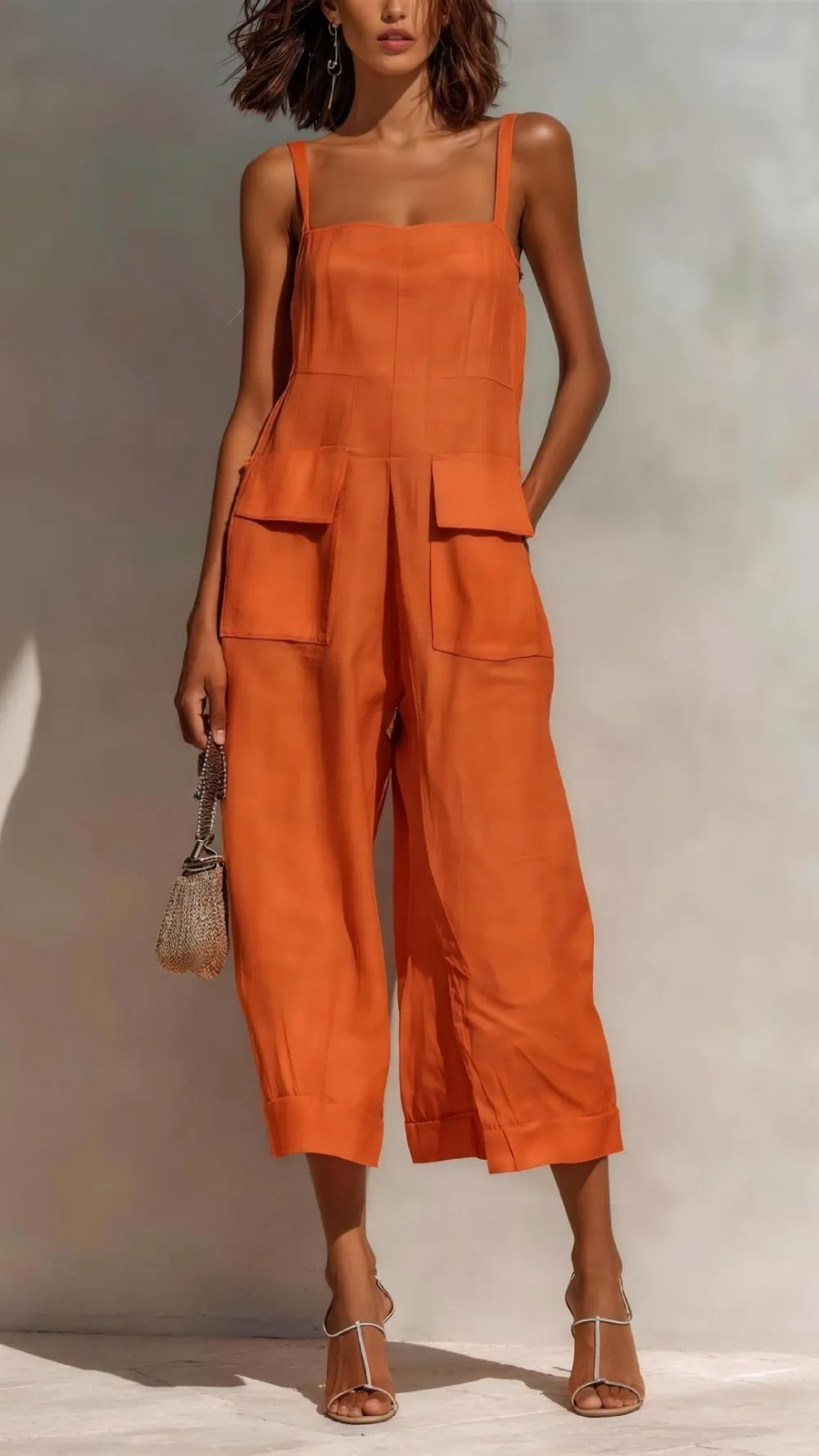Pintuck Detail Jumpsuit