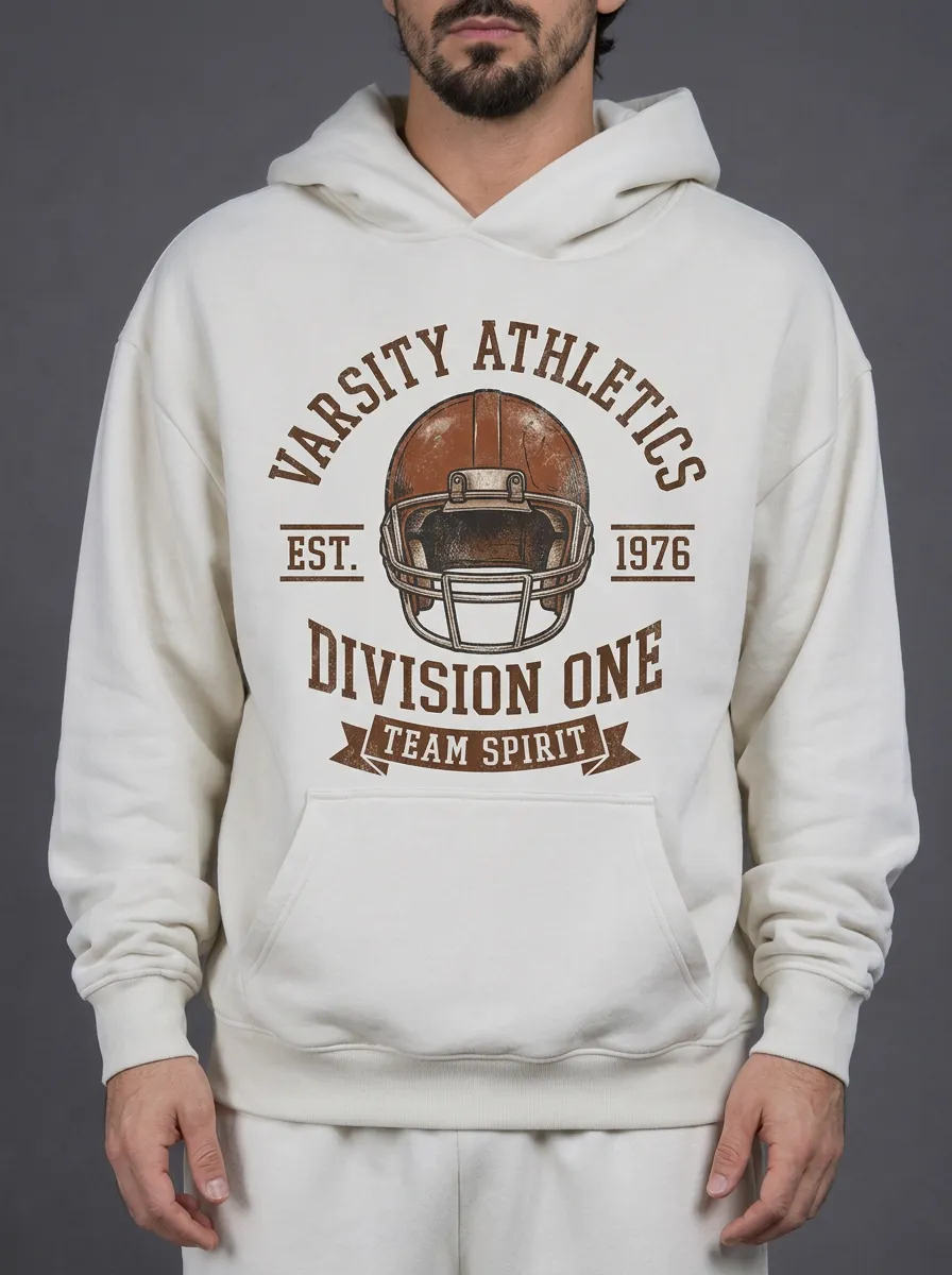Men's Graphic Print Pullover Hoodie