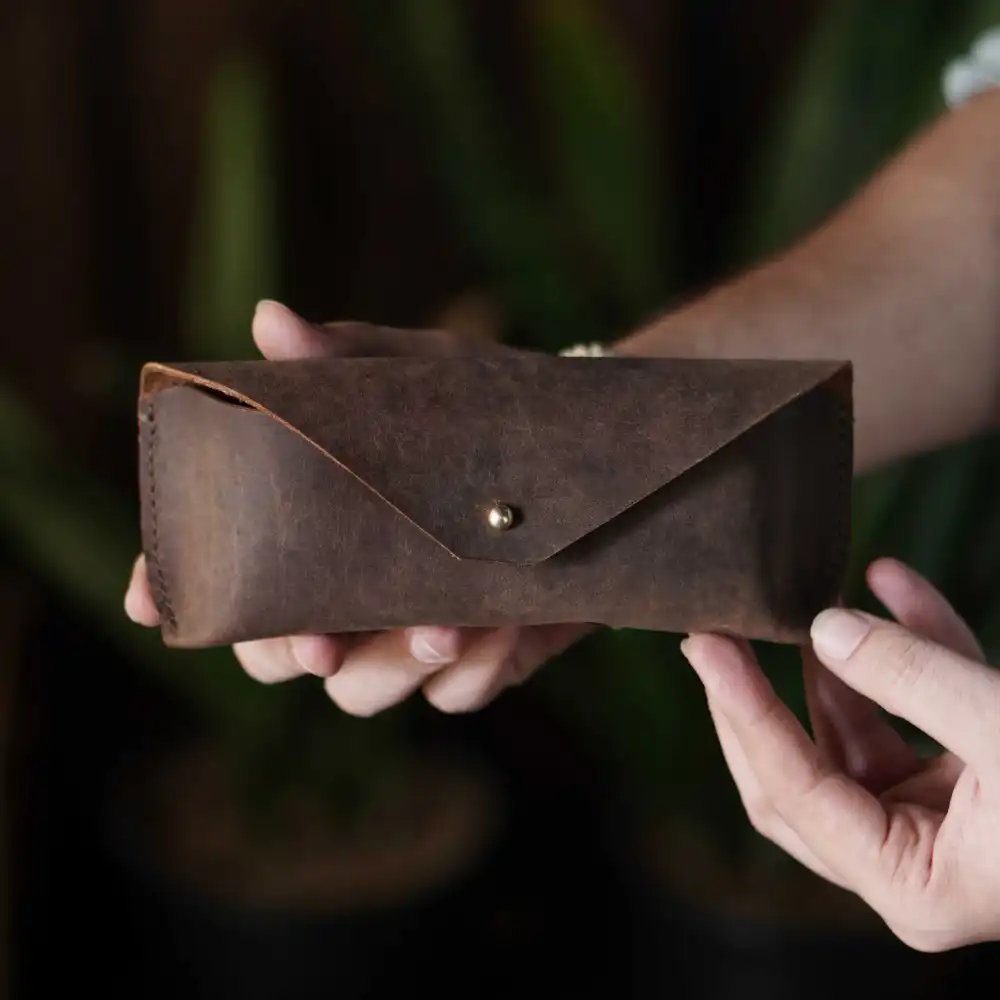 Protective Leather Eyewear Case
