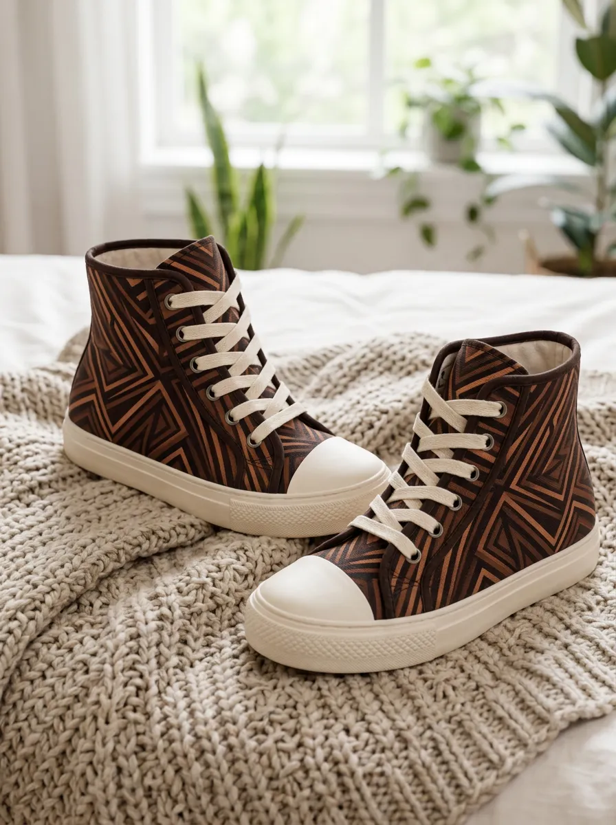 Men's Urban Geometric Pattern Patterned Canvas Shoes