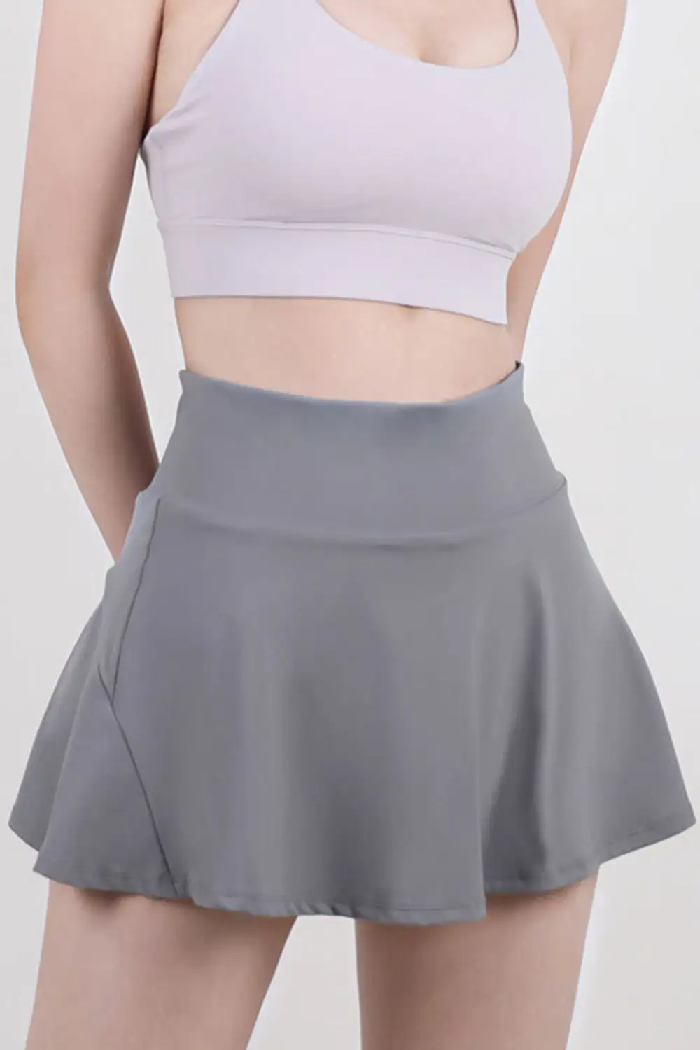 Airy Simple Pleated Skirt