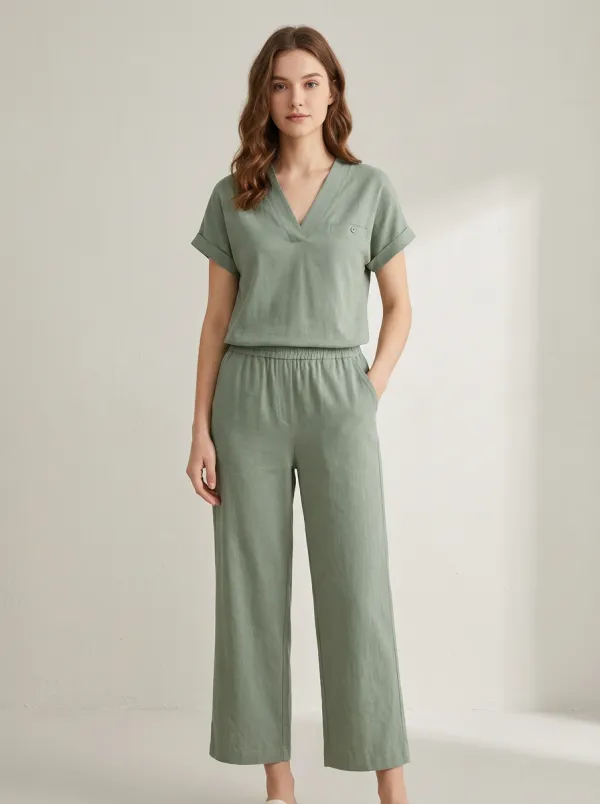 Easy-Wear Summer Women's V-Neck Shirt