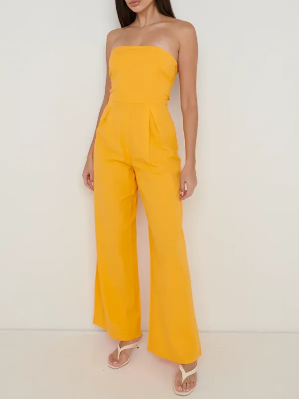 Sleeveless Bandeau Jumpsuit