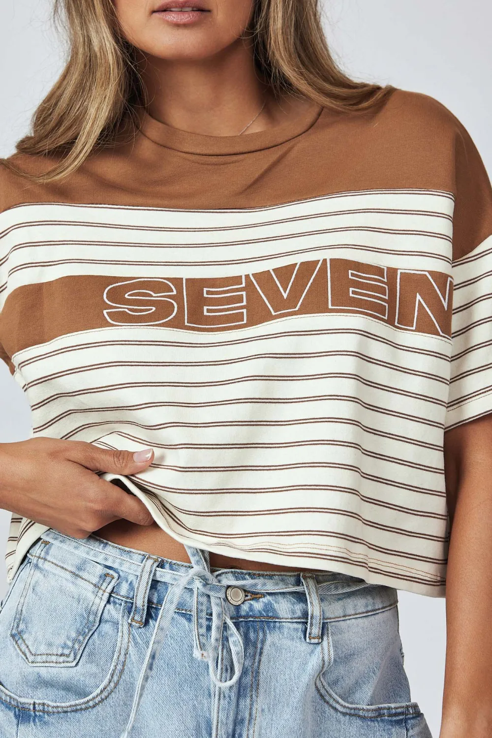 Striped Cropped T-Shirt