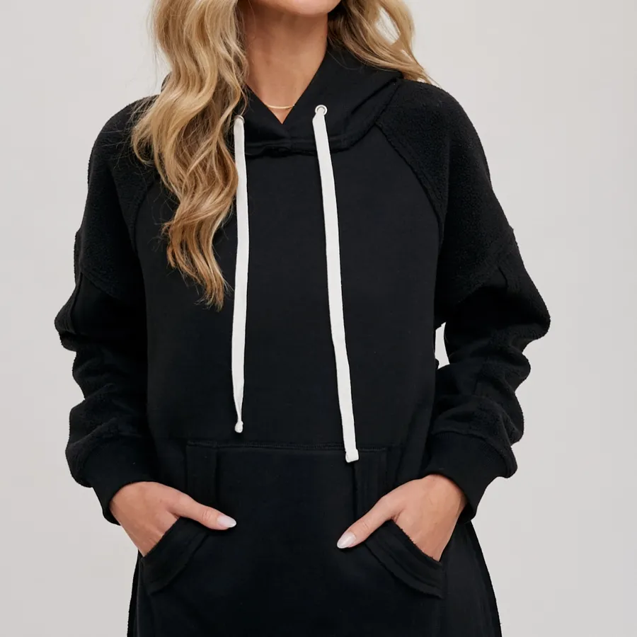 Cozy Fleece Hoodie Tunic