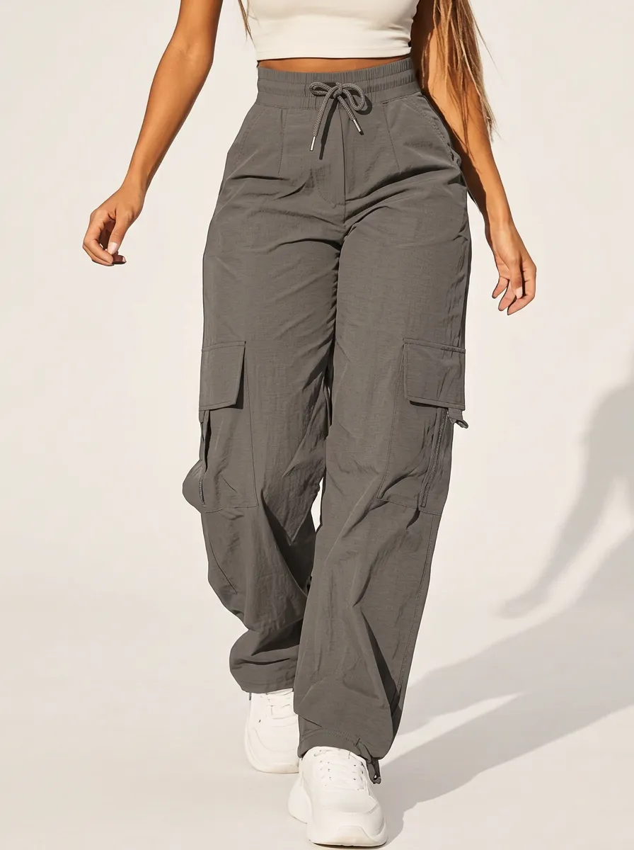 Everyday Drawstring Breathable Breathable Cargo Pants
