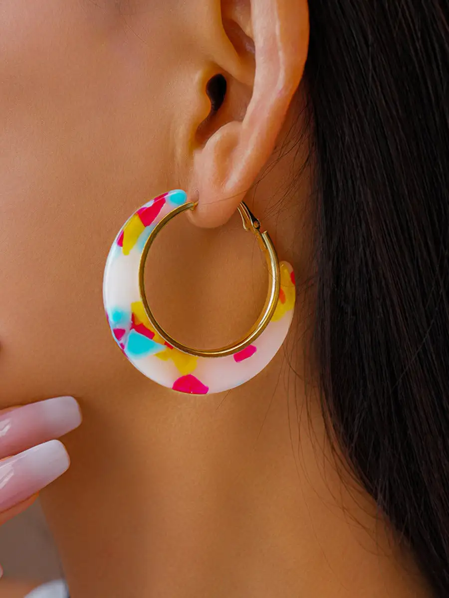 Artful Romantic Hoop Earrings