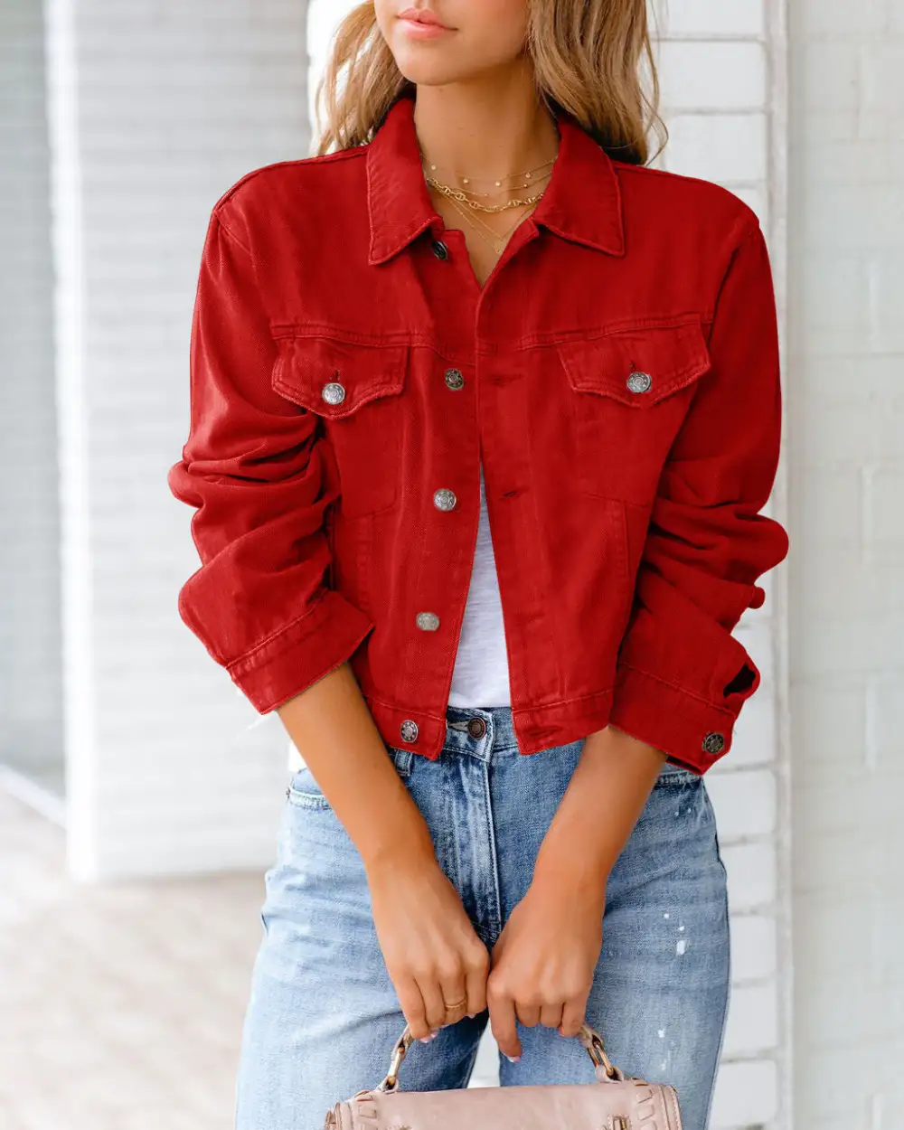 Women's Women Long Sleeve Casual Coat Denim Jacket