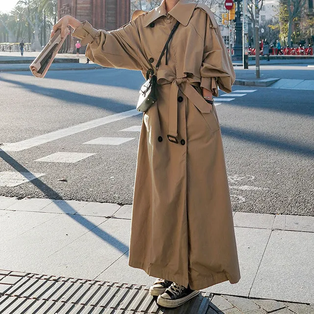 Versatile Longline Trench Coat