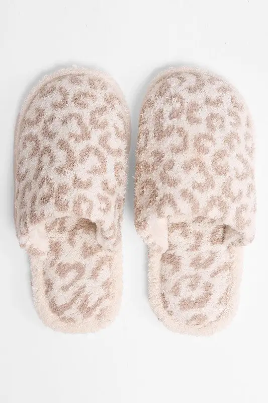 Leopard Print Star Pattern Women's Casual Slippers