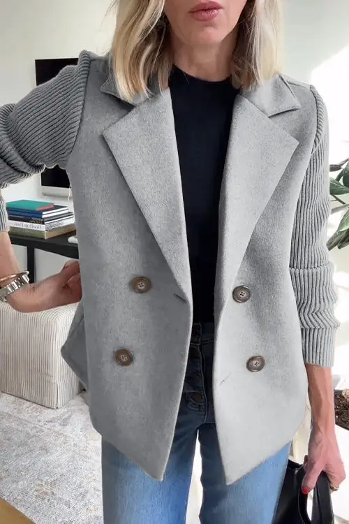 Knit Longline Blazer