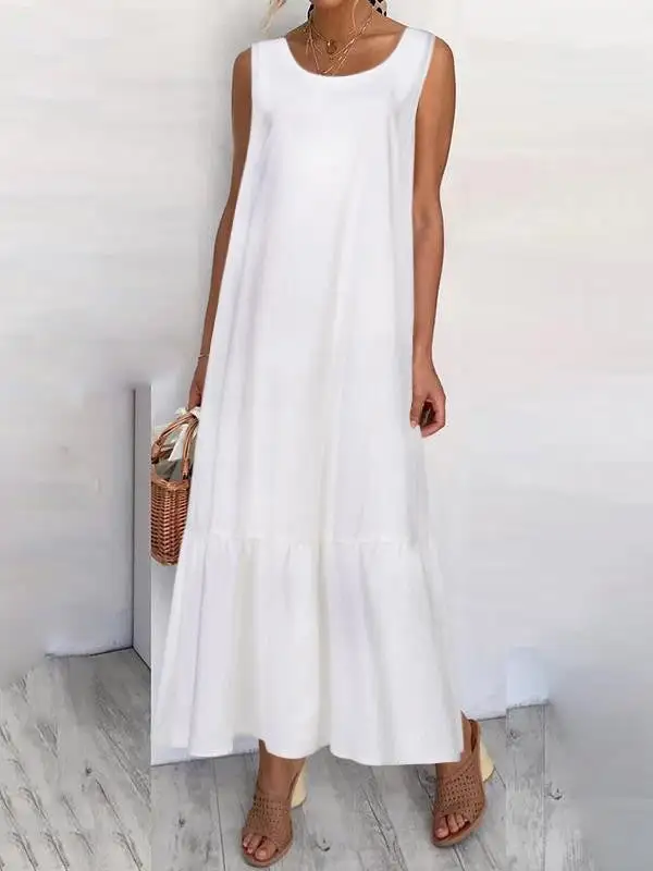 Loose Through Neck Maxi Dress