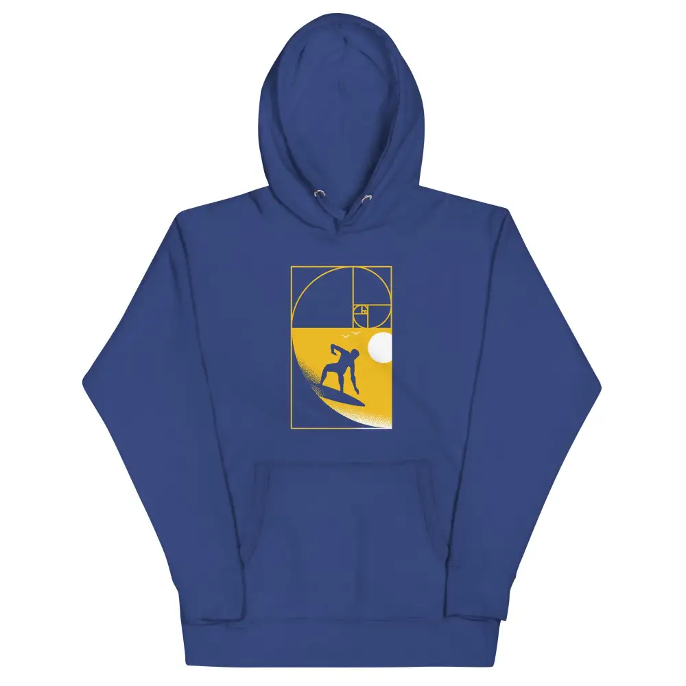 Golden Spiral Wave Unisex Comfort Hoodie