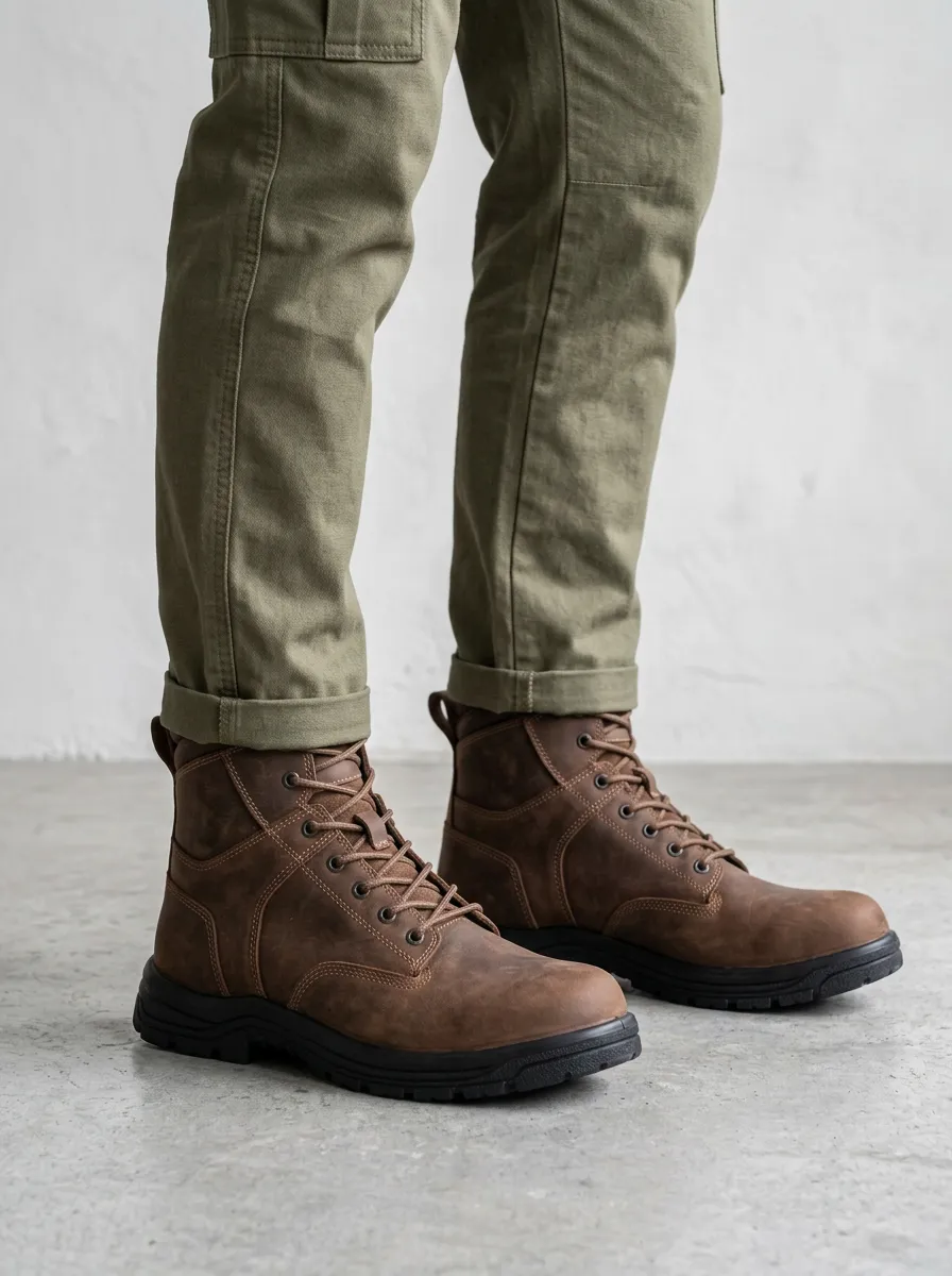 Men's Utility Lace-Up Work Boots