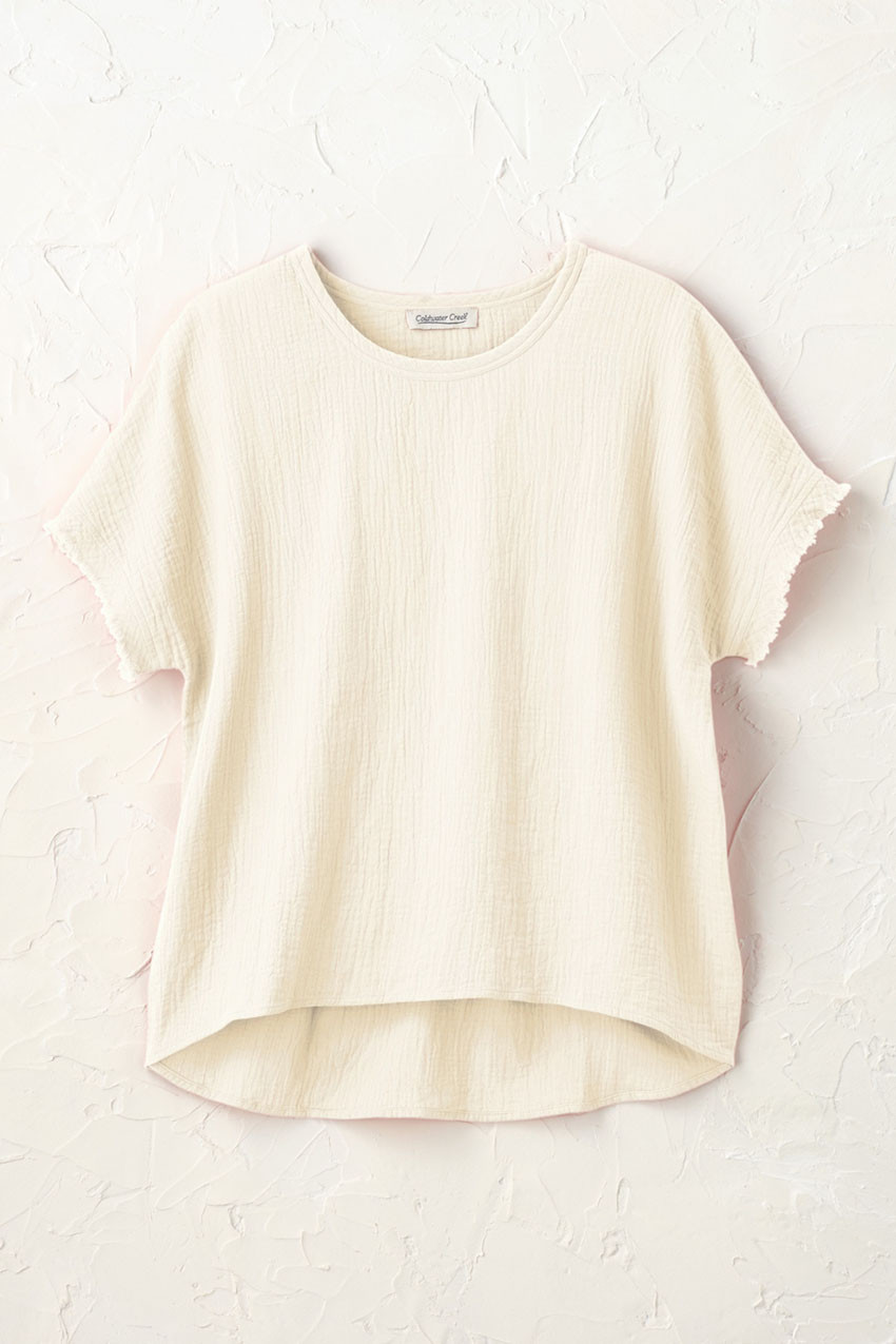 Summer Breeze Gauze Dolman Top