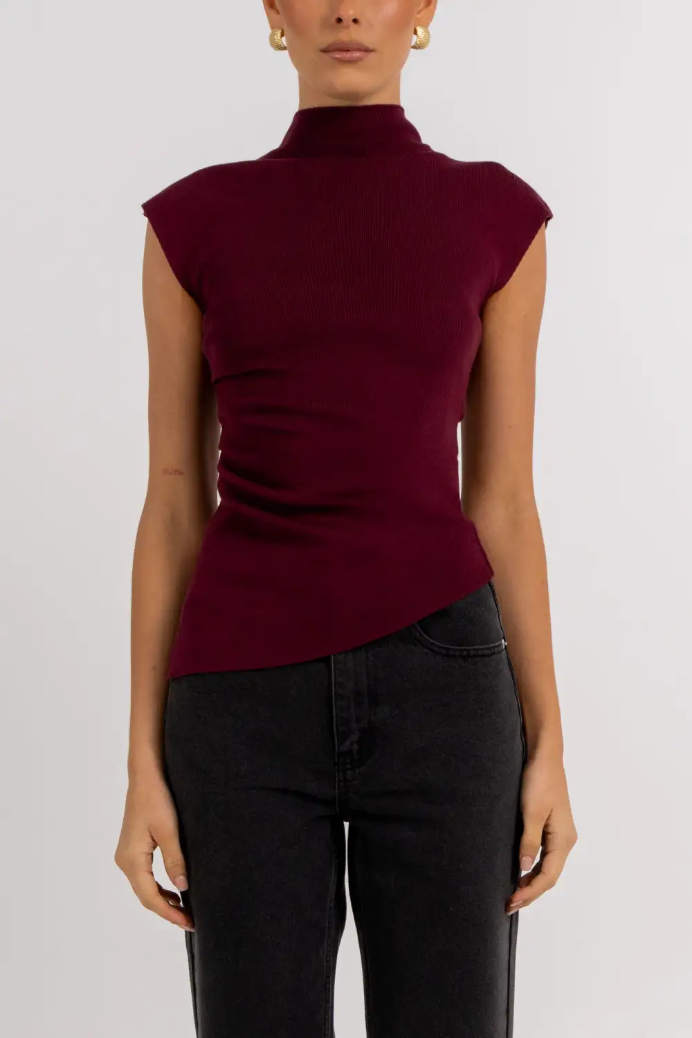 Soft Texture Ribbed Knit Tank Top