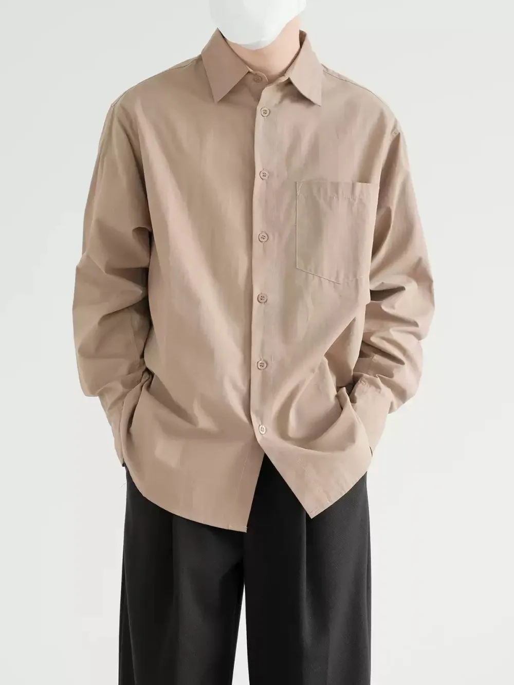 Solid Pocket Shirt