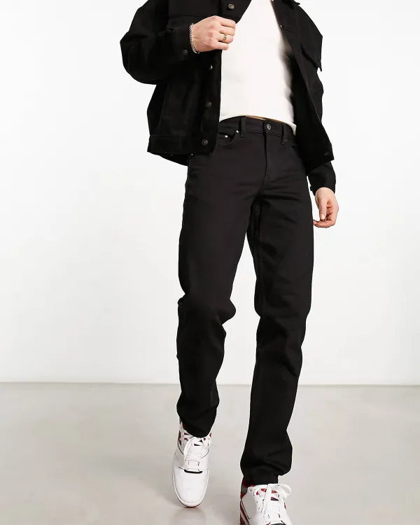 Stretch Slim Jeans In Black