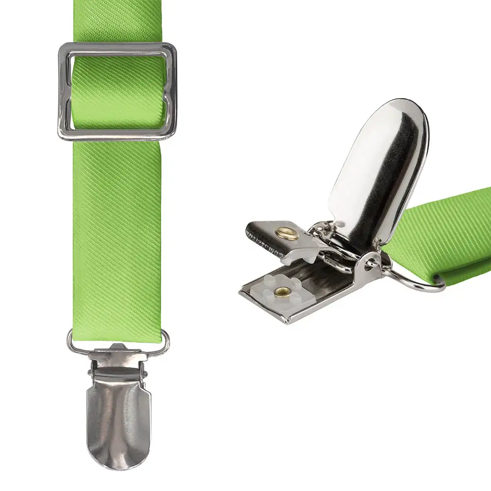 Bold Composed Solid Tone Suspenders