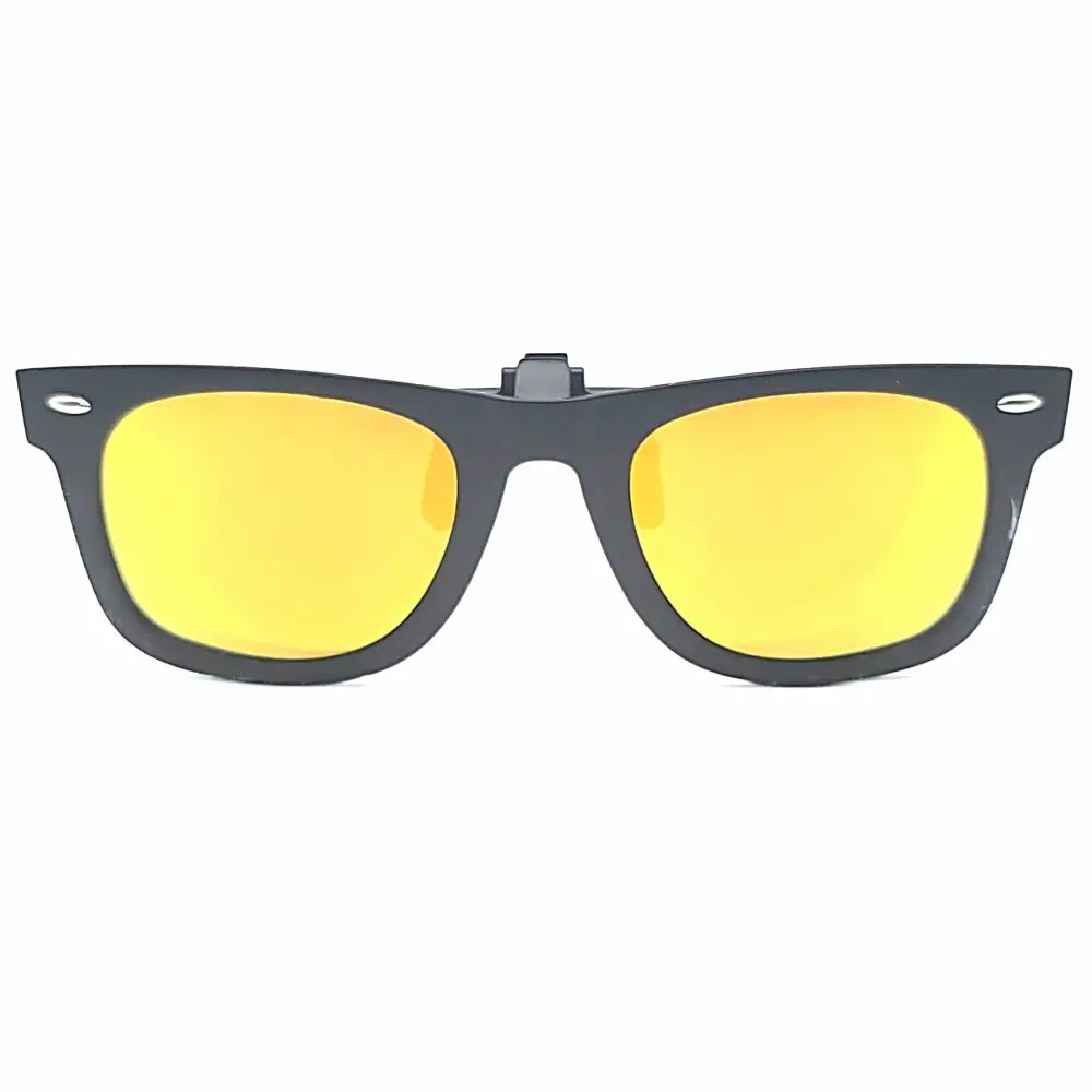 60mm Wayfarer Polarized Full-Frame Clip-On Sunglasses