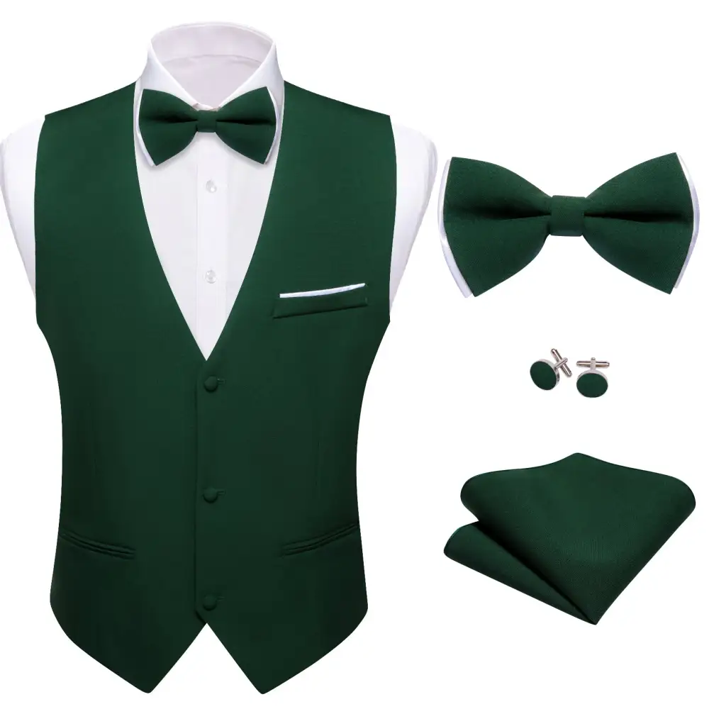 Polished V Neck Casual Formal Dress Vest
