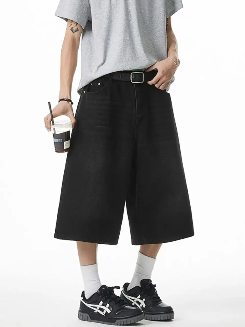 Nylon Cotton Blend Casual Shorts