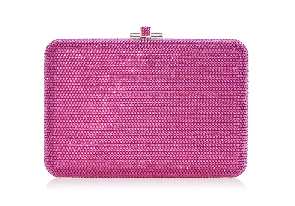 Curved Slim Slide Evening Clutch