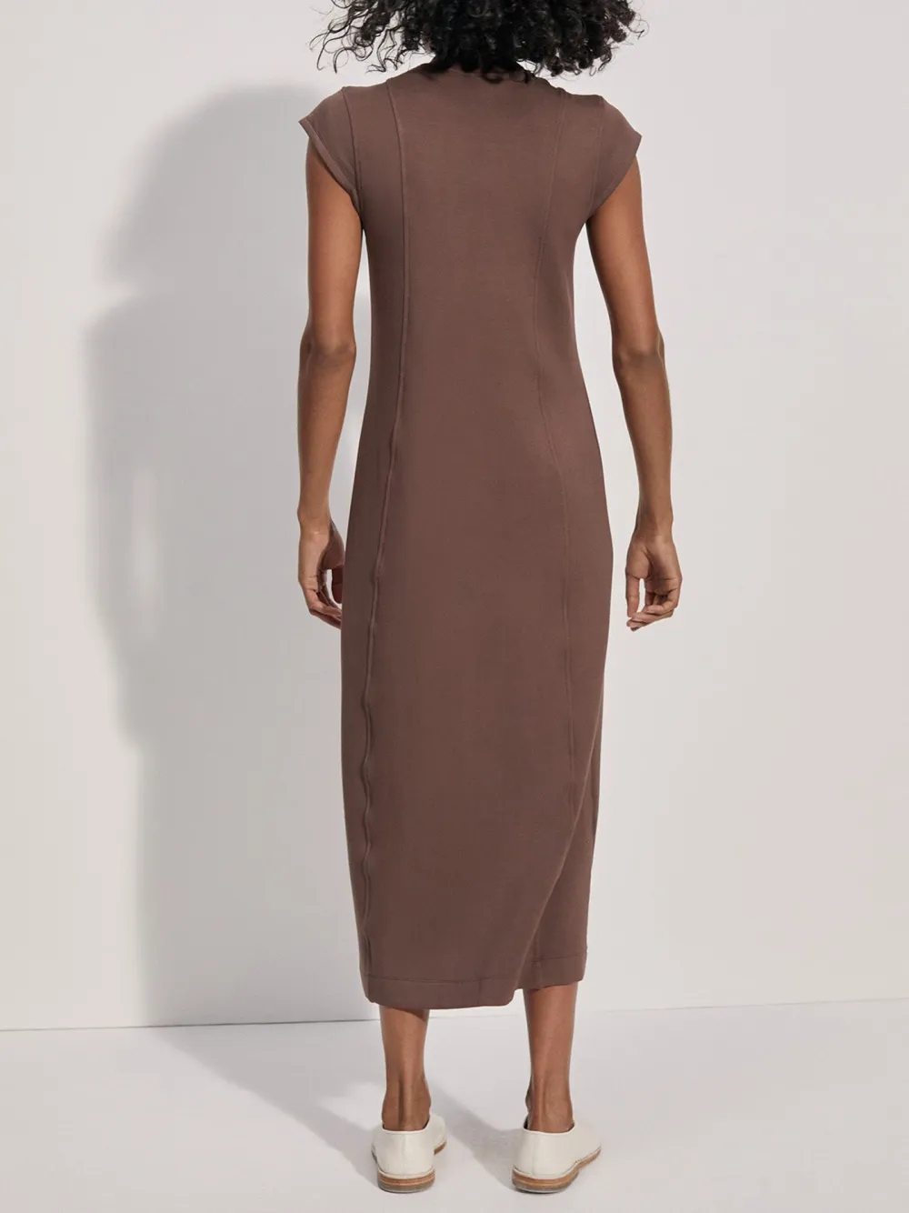 High Neck Midi Dress